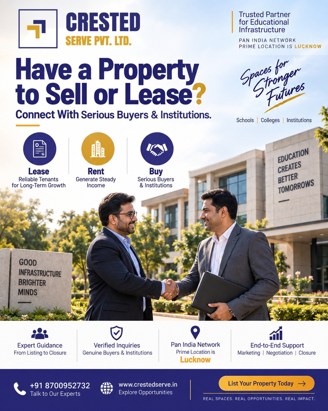 Introducing Property Solutions — Sale, Rent and Lease for Schools and Colleges
